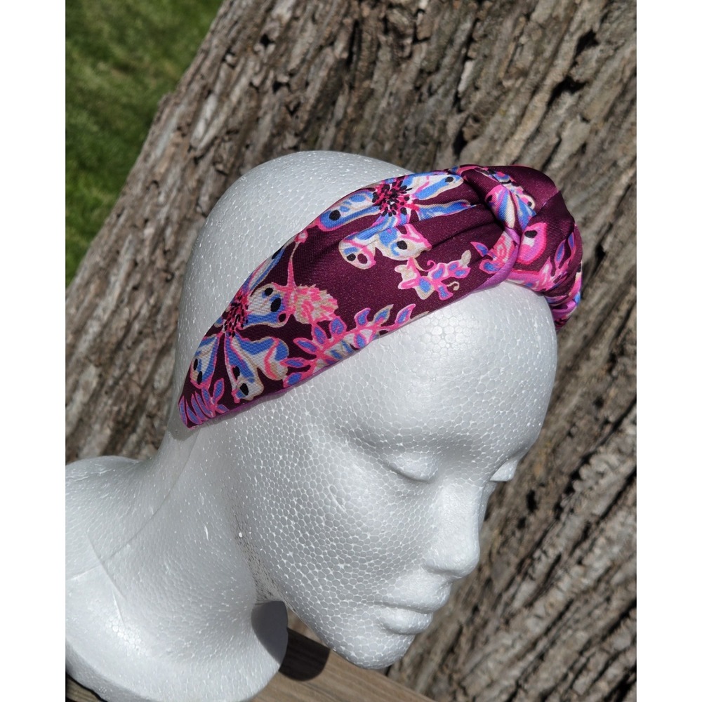 Lilly Pulitzer Wide Twist Headband Amarena Cherry Tropical With A Twist Cute